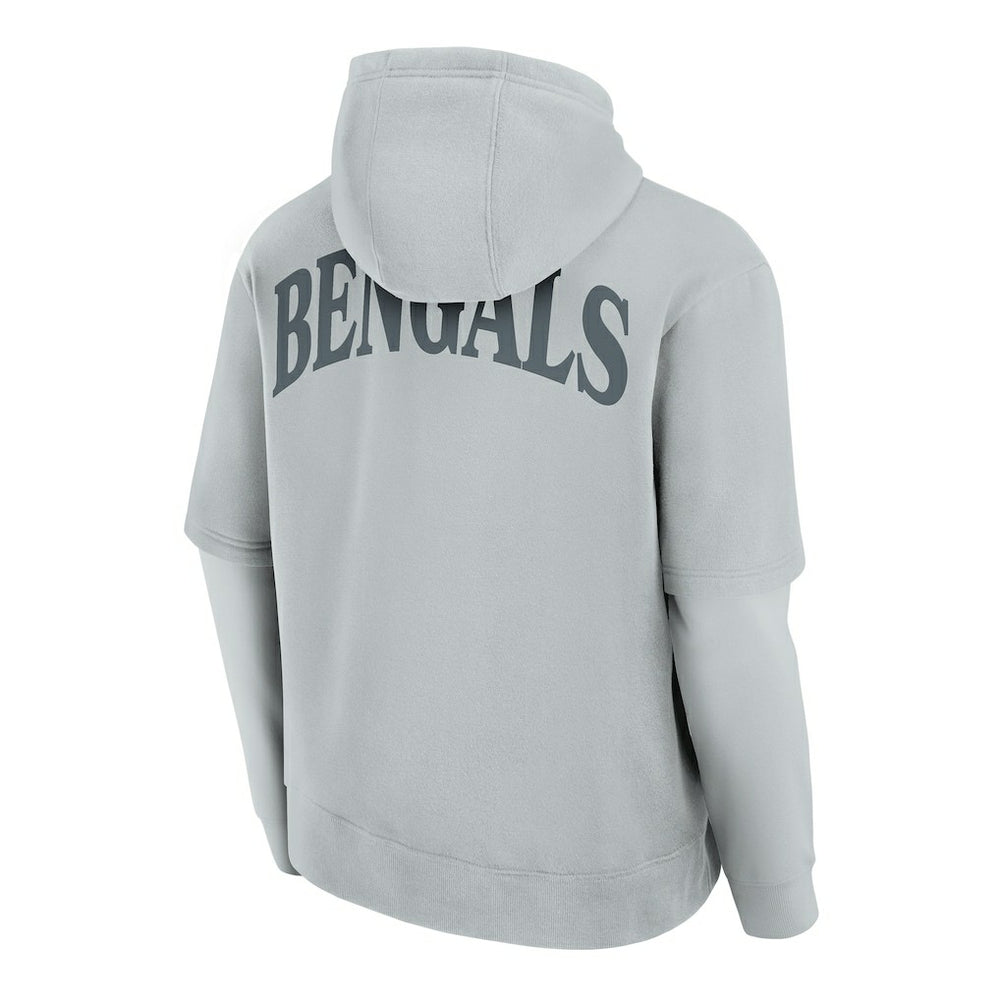Fanatics Cincinnati Bengals Unisex Sleek Elements Pullover Hoodie Gray