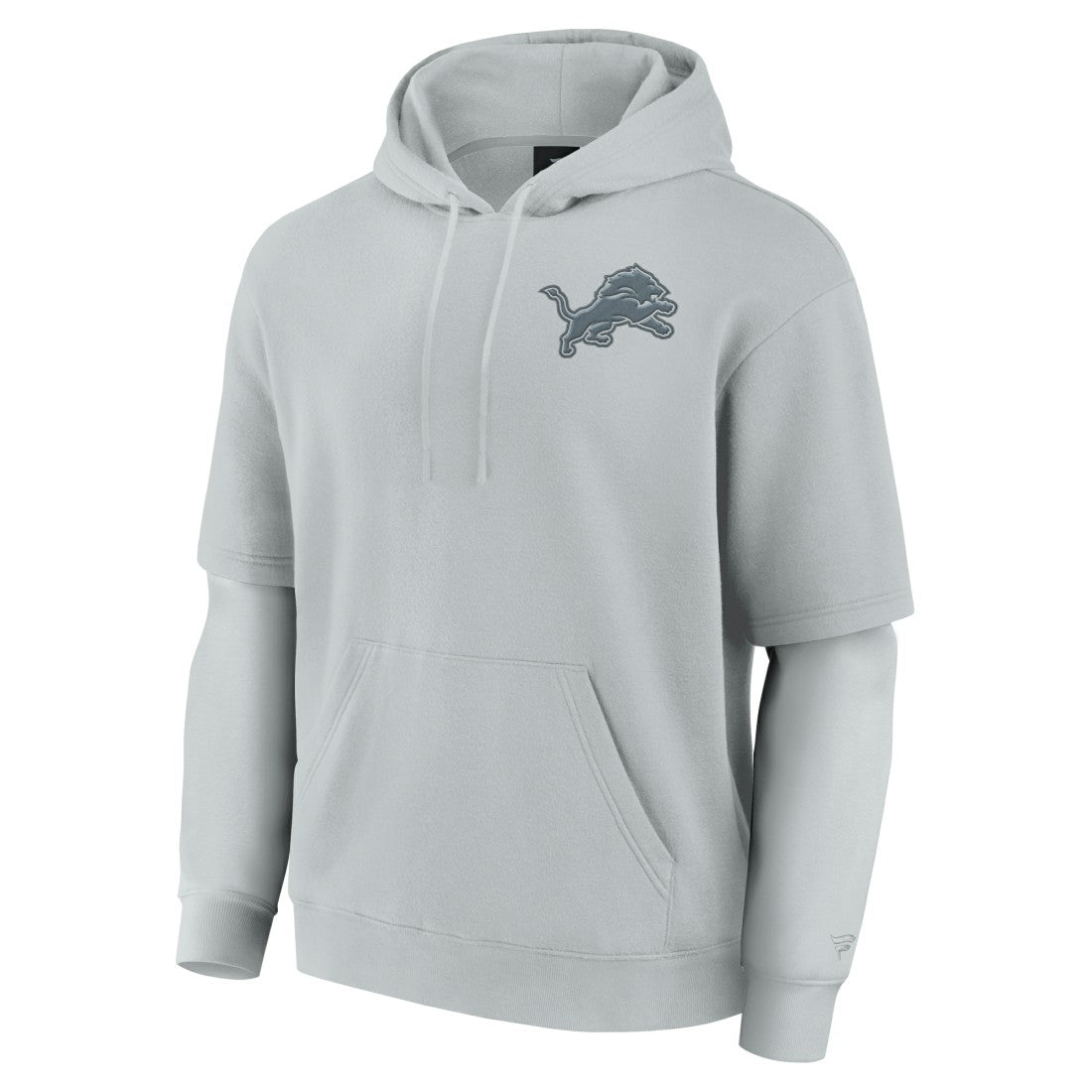 Fanatics Detroit Lions Unisex Sleek Elements Pullover Hoodie Gray