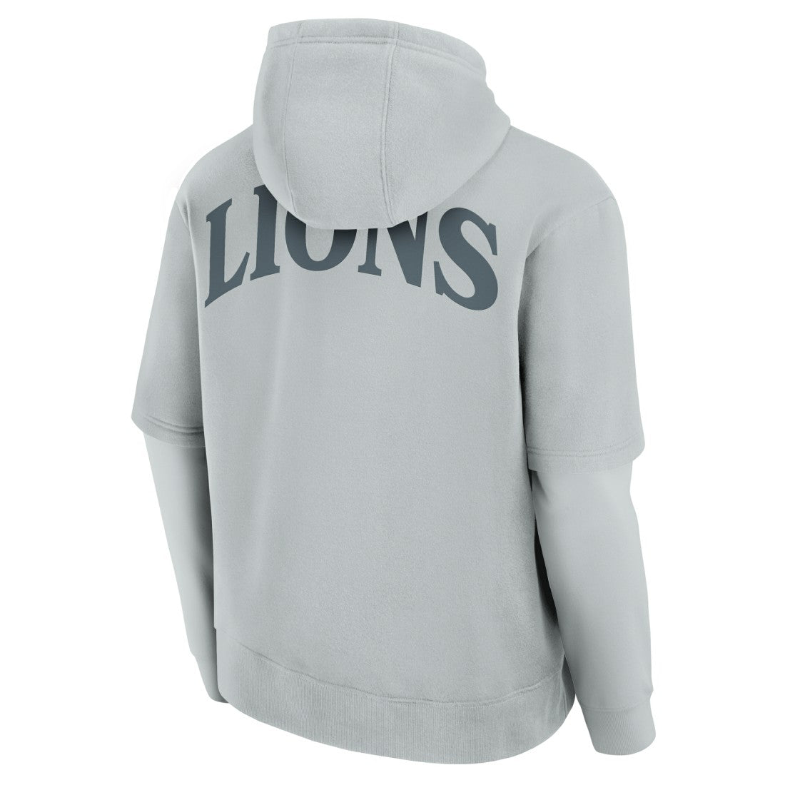 Fanatics Detroit Lions Unisex Sleek Elements Pullover Hoodie Gray