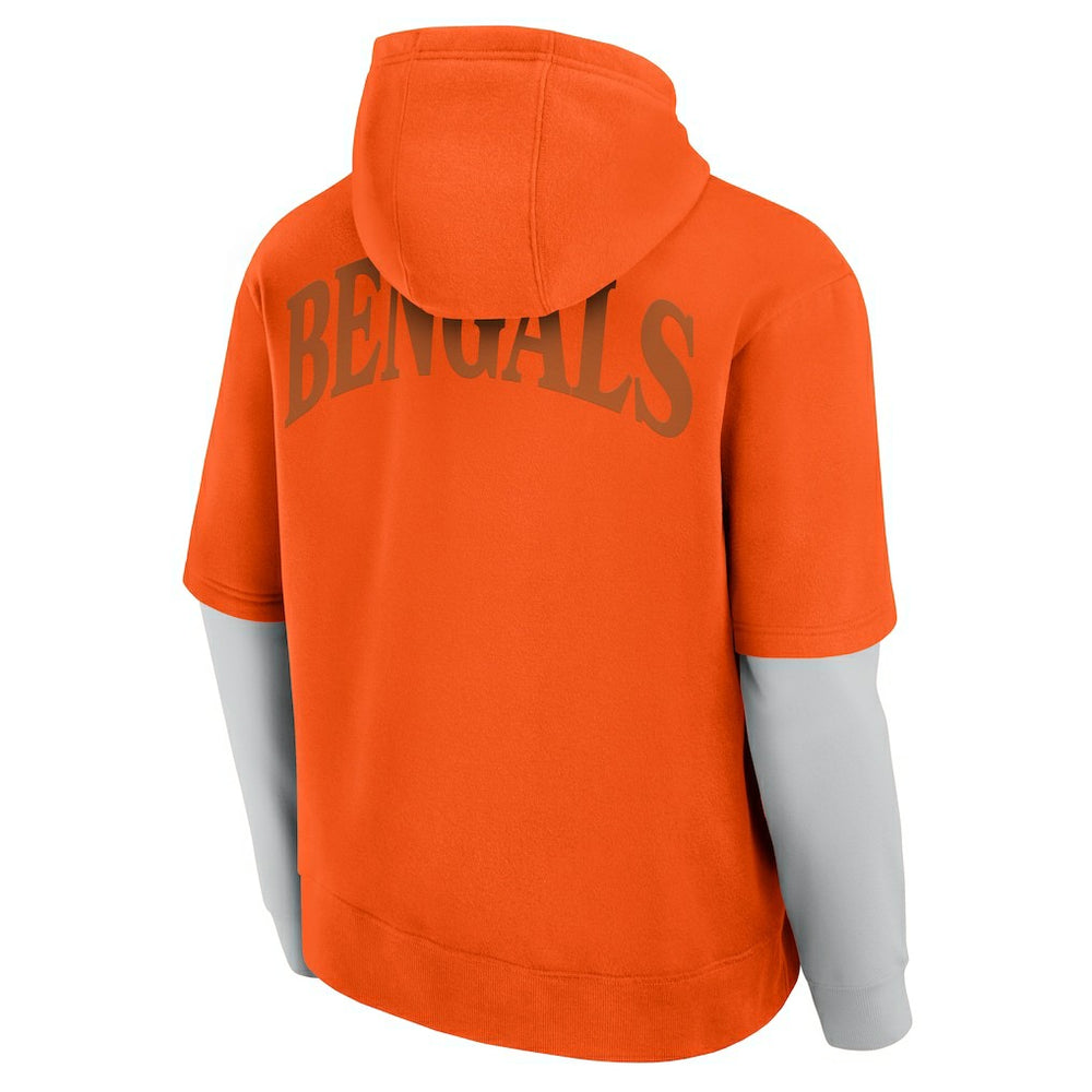 Fanatics Cincinnati Bengals Unisex Sleek Elements Pullover Hoodie Orange