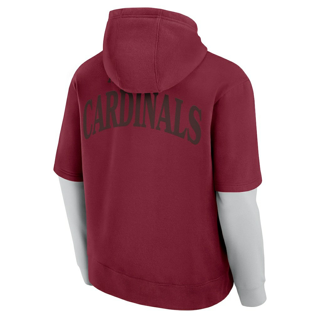 Fanatics Arizona Cardinals Unisex Sleek Elements Pullover Hoodie Cardinal