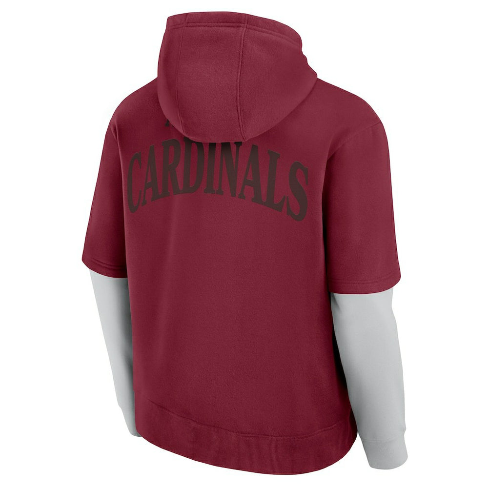 Fanatics Arizona Cardinals Unisex Sleek Elements Pullover Hoodie Cardinal
