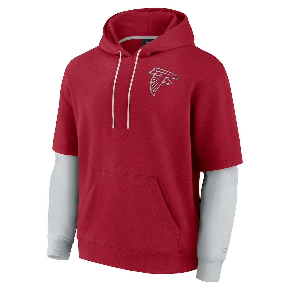 Fanatics Atlanta Falcons Unisex Sleek Elements Pullover Hoodie Red