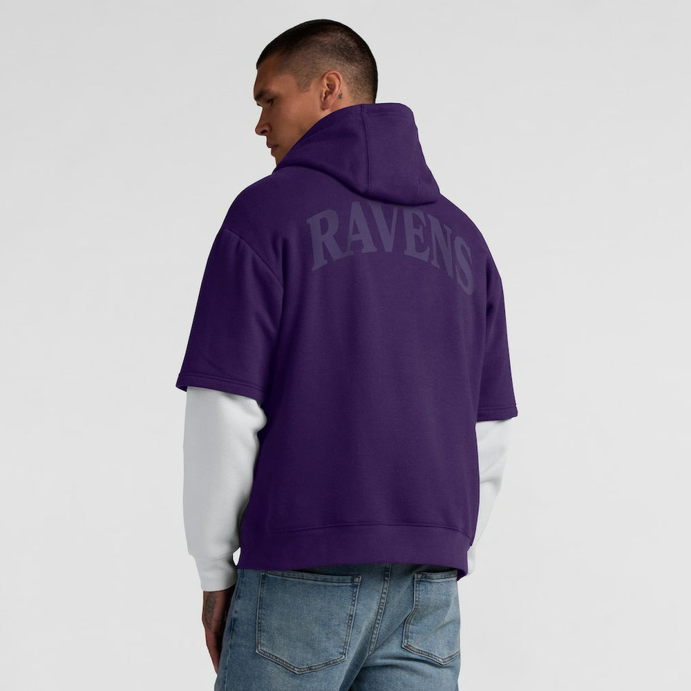 Fanatics Baltimore Ravens Unisex Sleek Elements Pullover Hoodie Purple