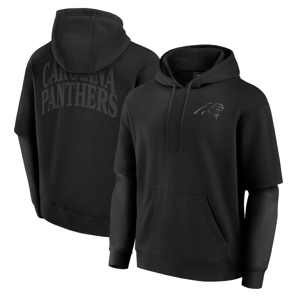Fanatics Carolina Panthers Unisex Sleek Elements Pullover Hoodie Black