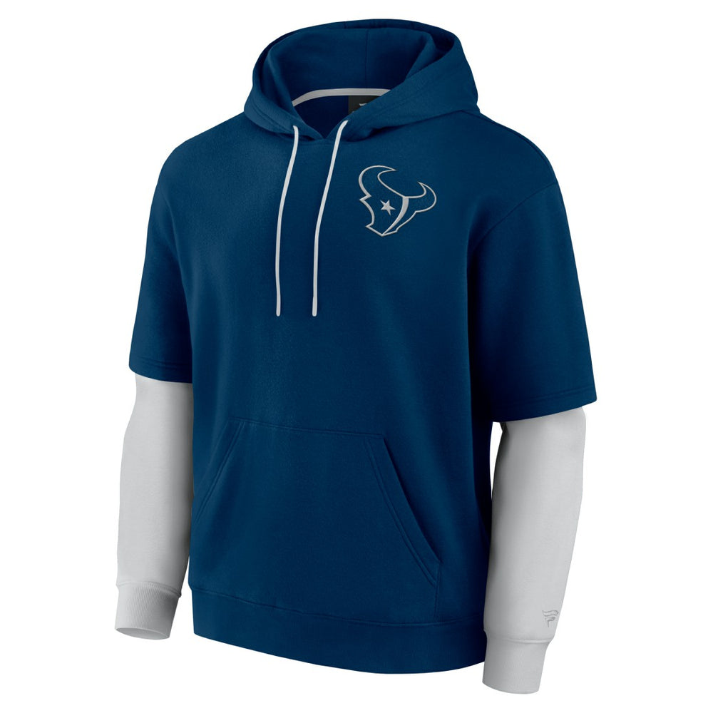 Fanatics Houston Texans Unisex Sleek Elements Pullover Hoodie Navy