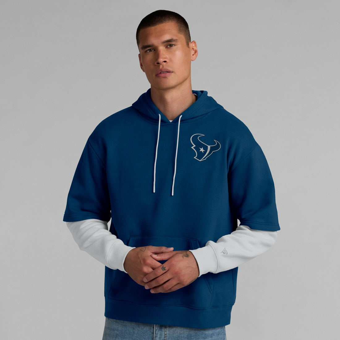 Fanatics Houston Texans Unisex Sleek Elements Pullover Hoodie Navy