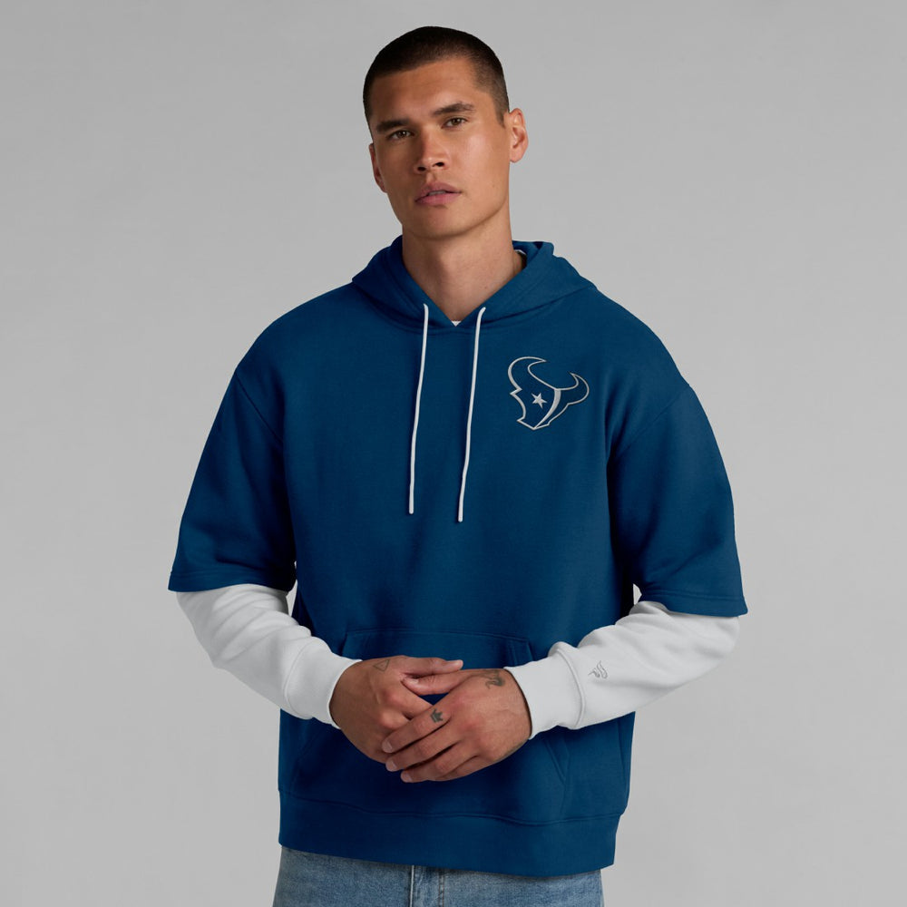 Fanatics Houston Texans Unisex Sleek Elements Pullover Hoodie Navy