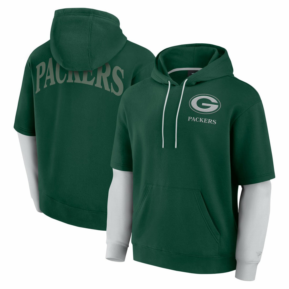 Fanatics Green Bay Packers Unisex Sleek Elements Pullover Hoodie Green
