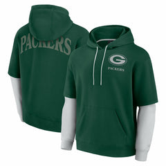 Fanatics Green Bay Packers Unisex Sleek Elements Pullover Hoodie Green