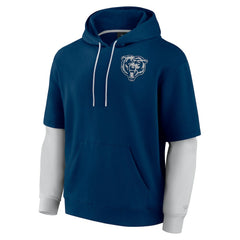 Fanatics Chicago Bears Unisex Sleek Elements Pullover Hoodie Navy