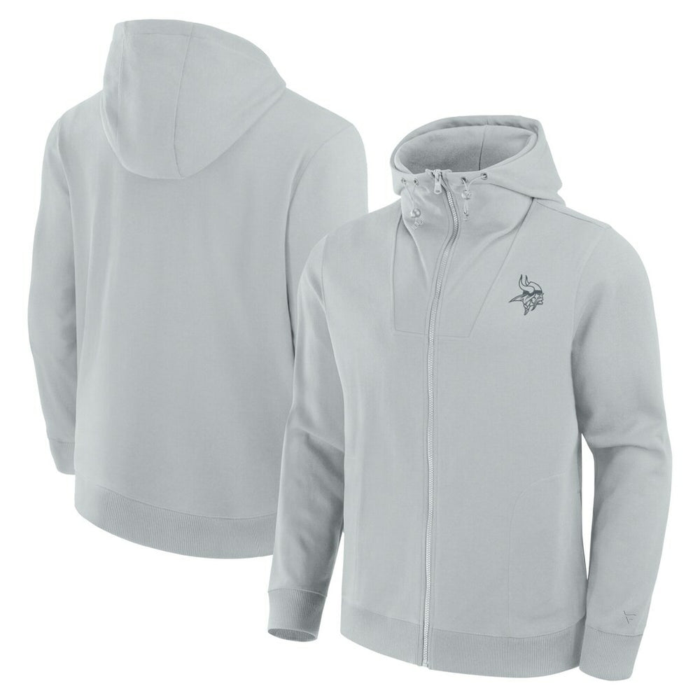 Fanatics Minnesota Vikings Unisex Front Office Full-Zip Hoodie Gray