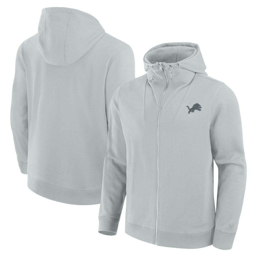 Fanatics Detroit Lions Unisex Front Office Full-Zip Hoodie Gray