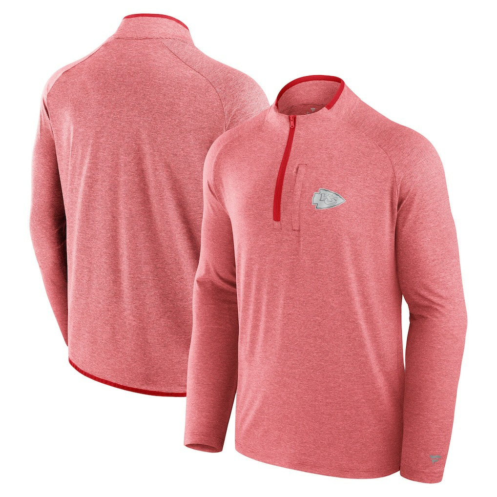 Fanatics Kansas City Chiefs Unisex Front Office Performance Primary Quarter-Zip Jacket Red