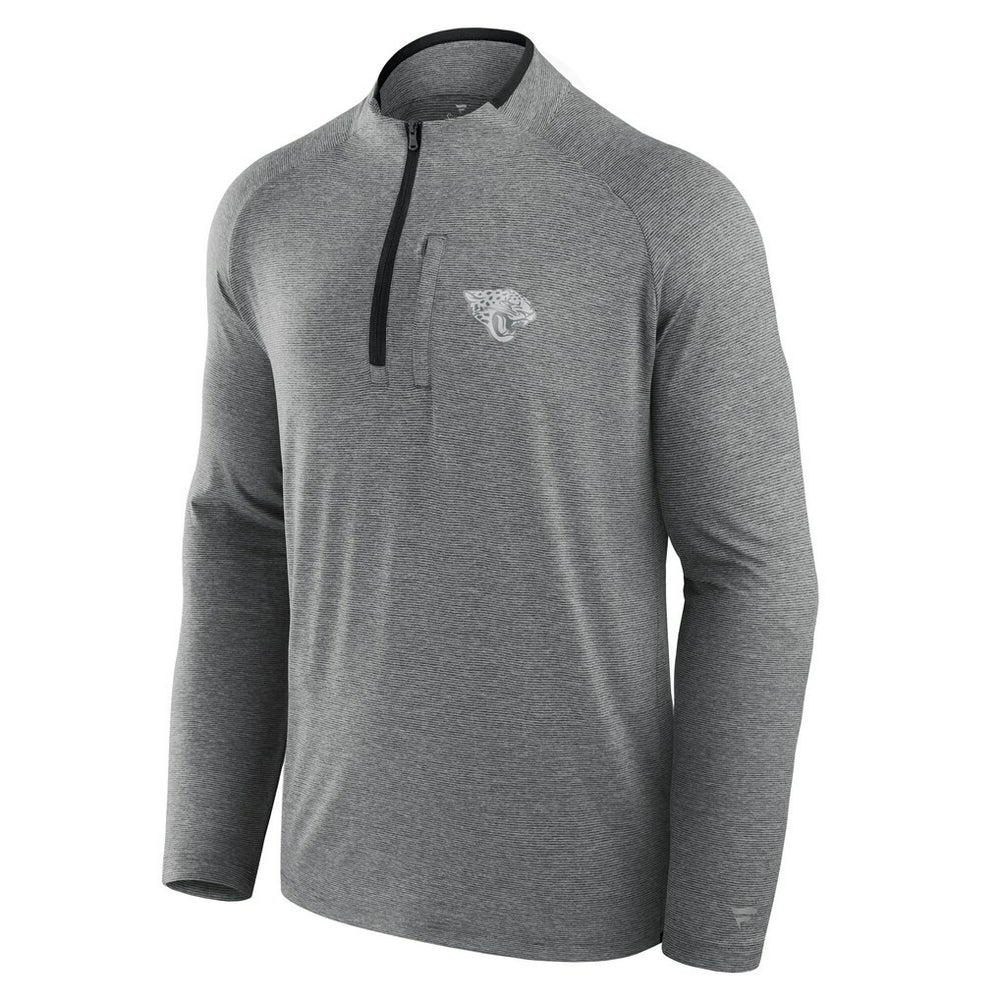 Fanatics Jacksonville Jaguars Unisex Front Office Performance Primary Quarter-Zip Jacket Charcoal