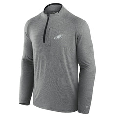 Fanatics Philadelphia Eagles Unisex Front Office Performance Primary Quarter-Zip Jacket Charcoal