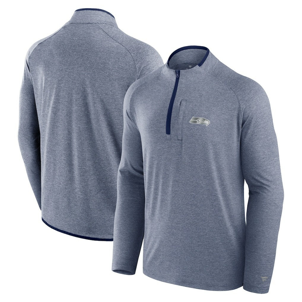 Fanatics Seattle Seahawks Unisex Front Office Performance Primary Quarter-Zip Jacket College Navy