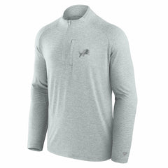 Fanatics Detroit Lions Unisex Front Office Performance Primary Quarter-Zip Jacket Gray