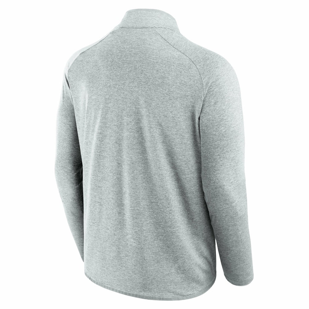 Fanatics Detroit Lions Unisex Front Office Performance Primary Quarter-Zip Jacket Gray