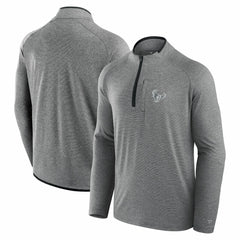 Fanatics Houston Texans Unisex Front Office Performance Primary Quarter-Zip Jacket Charcoal