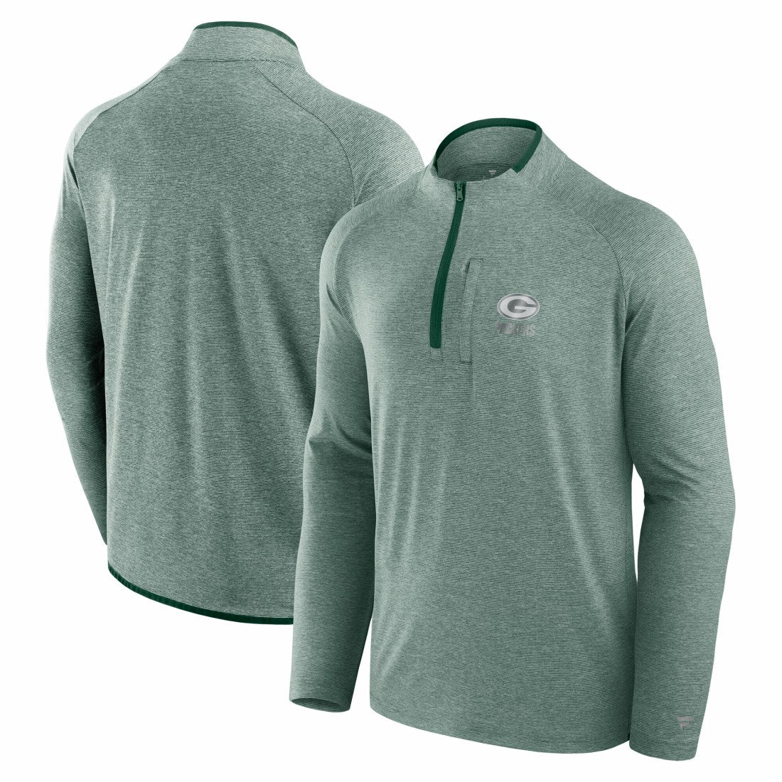 Fanatics Green Bay Packers Unisex Front Office Performance Primary Quarter-Zip Jacket Green