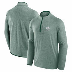 Fanatics Green Bay Packers Unisex Front Office Performance Primary Quarter-Zip Jacket Green