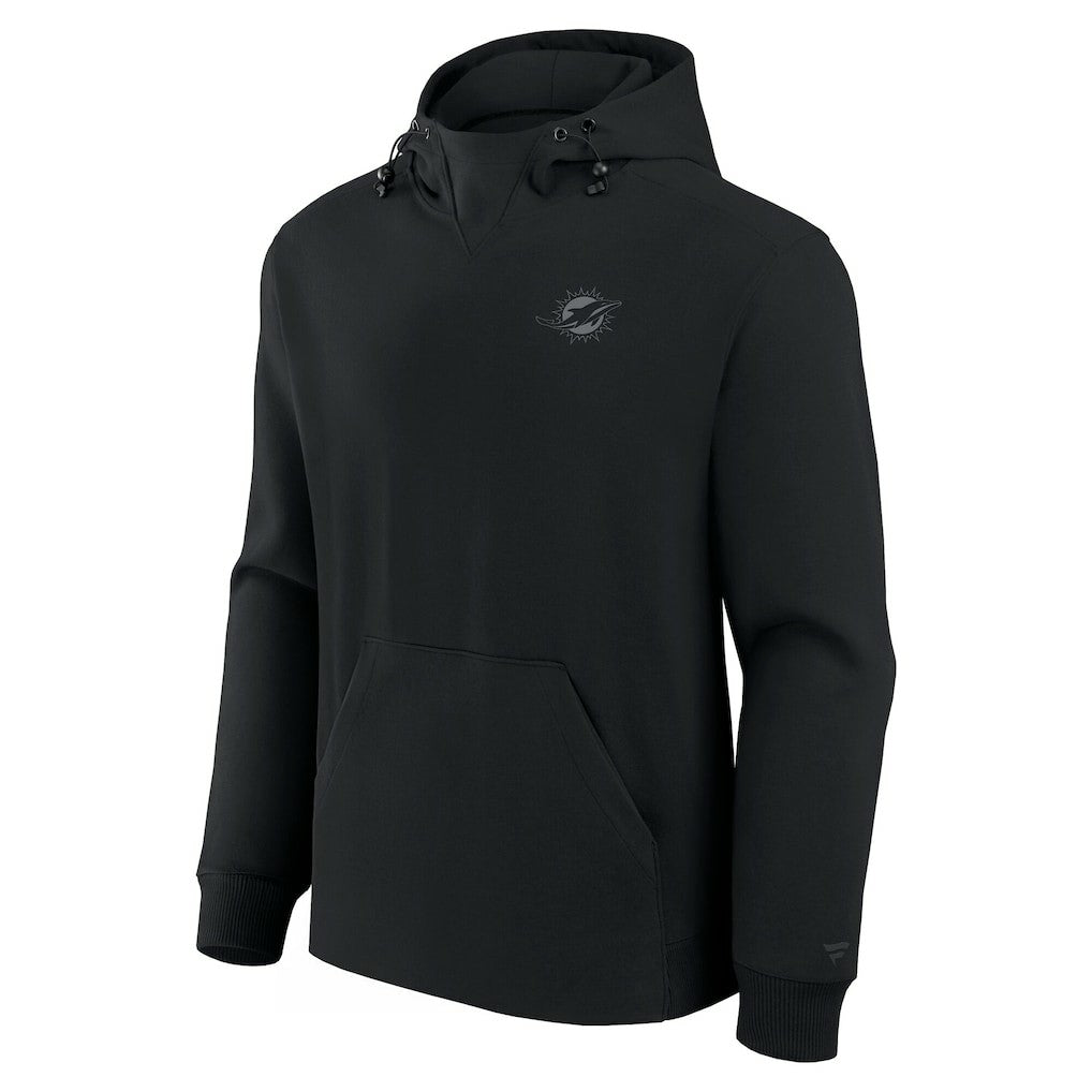 Fanatics Miami Dolphins Unisex Front Office Tonal Tri-Blend Pullover Hoodie Black