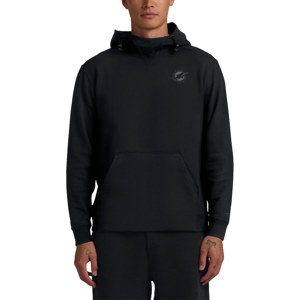 Fanatics Miami Dolphins Unisex Front Office Tonal Tri-Blend Pullover Hoodie Black