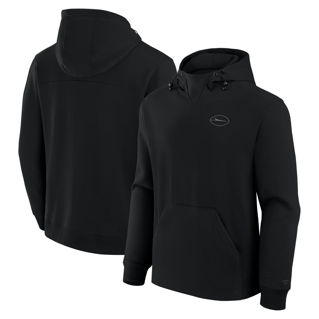 Fanatics New York Jets Unisex Front Office Tonal Tri-Blend Pullover Hoodie Black