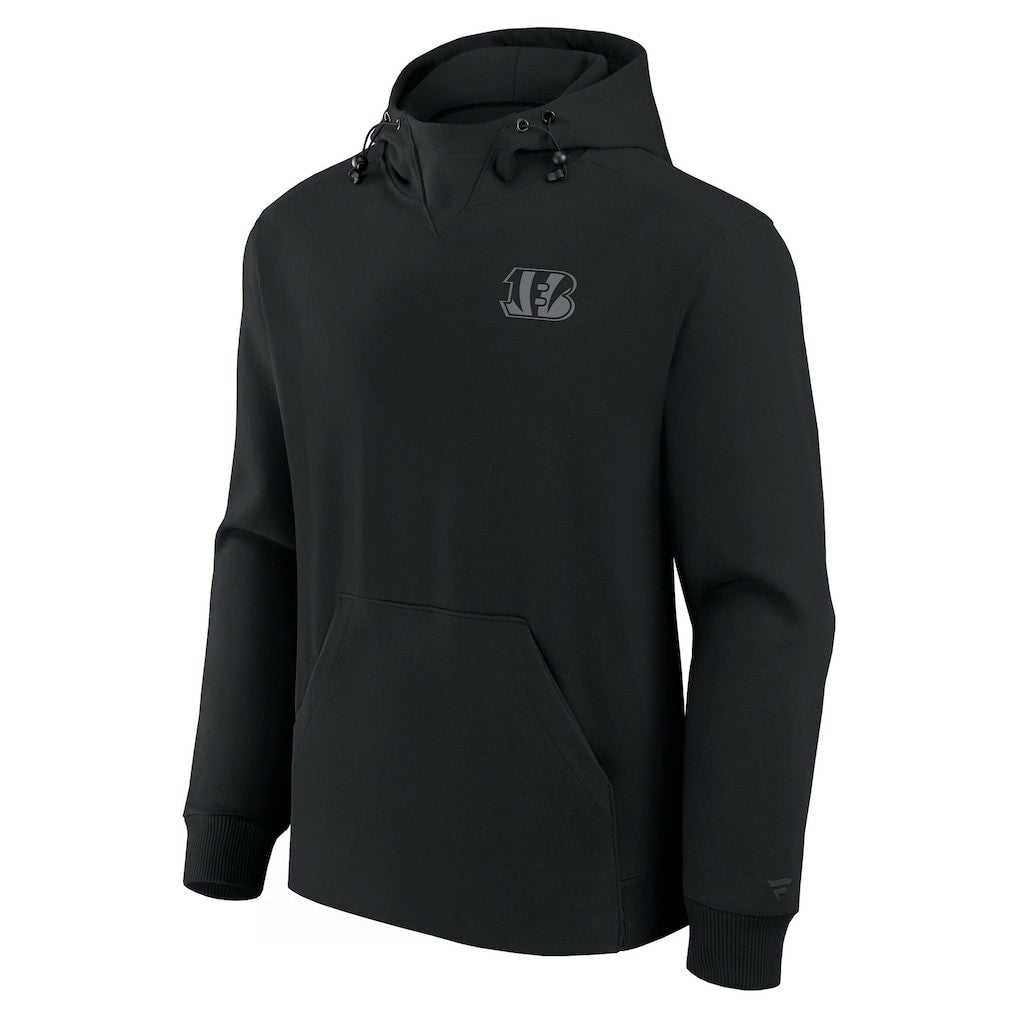 Fanatics Cincinnati Bengals Unisex Front Office Tonal Tri-Blend Pullover Hoodie Black