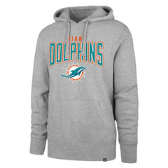 47 brand Miami Dolphins '47 Headline Pullover Hoodie Gray