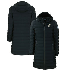 New Orleans Saints Cutter & Buck Women's Throwback Logo Mission Ridge Repreve Eco Insulated Full-Zip Puffer Jacket Black