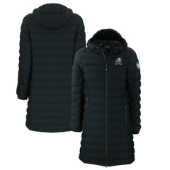 Cleveland Browns Cutter & Buck Women's Throwback Logo Mission Ridge Repreve Eco Insulated Full-Zip Puffer Jacket Black