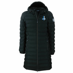 Detroit Lions Cutter & Buck Women's Throwback Logo Mission Ridge Repreve Eco Insulated Full-Zip Puffer Jacket Black