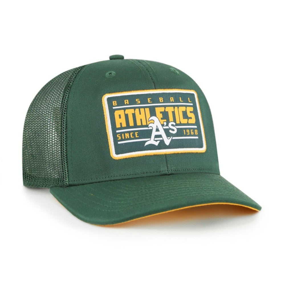 Oakland Athletics '47 Hardline Trucker Adjustable Hat - Green - 47 brand on Sale
