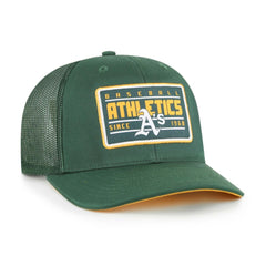 Oakland Athletics '47 Hardline Trucker Adjustable Hat - Green - 47 brand on Sale