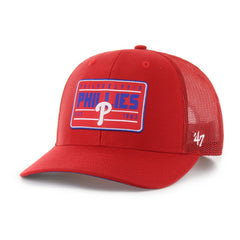 Philadelphia Phillies '47 Hardline Trucker Adjustable Hat - Red - 47 brand Lifestyle