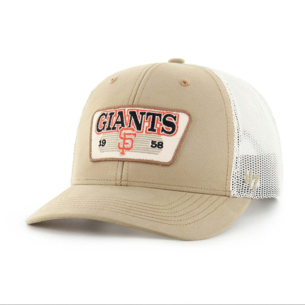 San Francisco Giants '47 Ridgewood Trucker Adjustable Hats - Khaki - 47 brand Sale