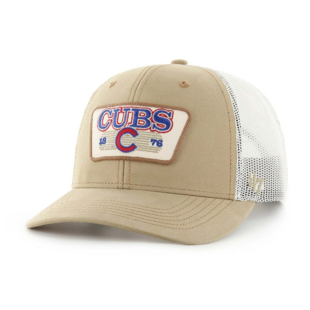 Chicago Cubs '47 Ridgewood Trucker Adjustable Hats - Khaki - 47 brand on Sale
