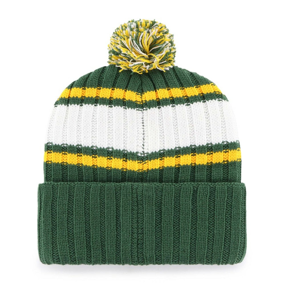 Oakland Athletics '47 Plateau Cuffed Knit Hat with Pom - Green - 47 brand Lifestyle
