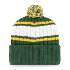 Oakland Athletics '47 Plateau Cuffed Knit Hat with Pom - Green - 47 brand Lifestyle