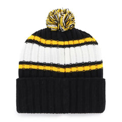 Pittsburgh Pirates '47 Plateau Cuffed Knit Hat with Pom - Black - 47 brand Sale