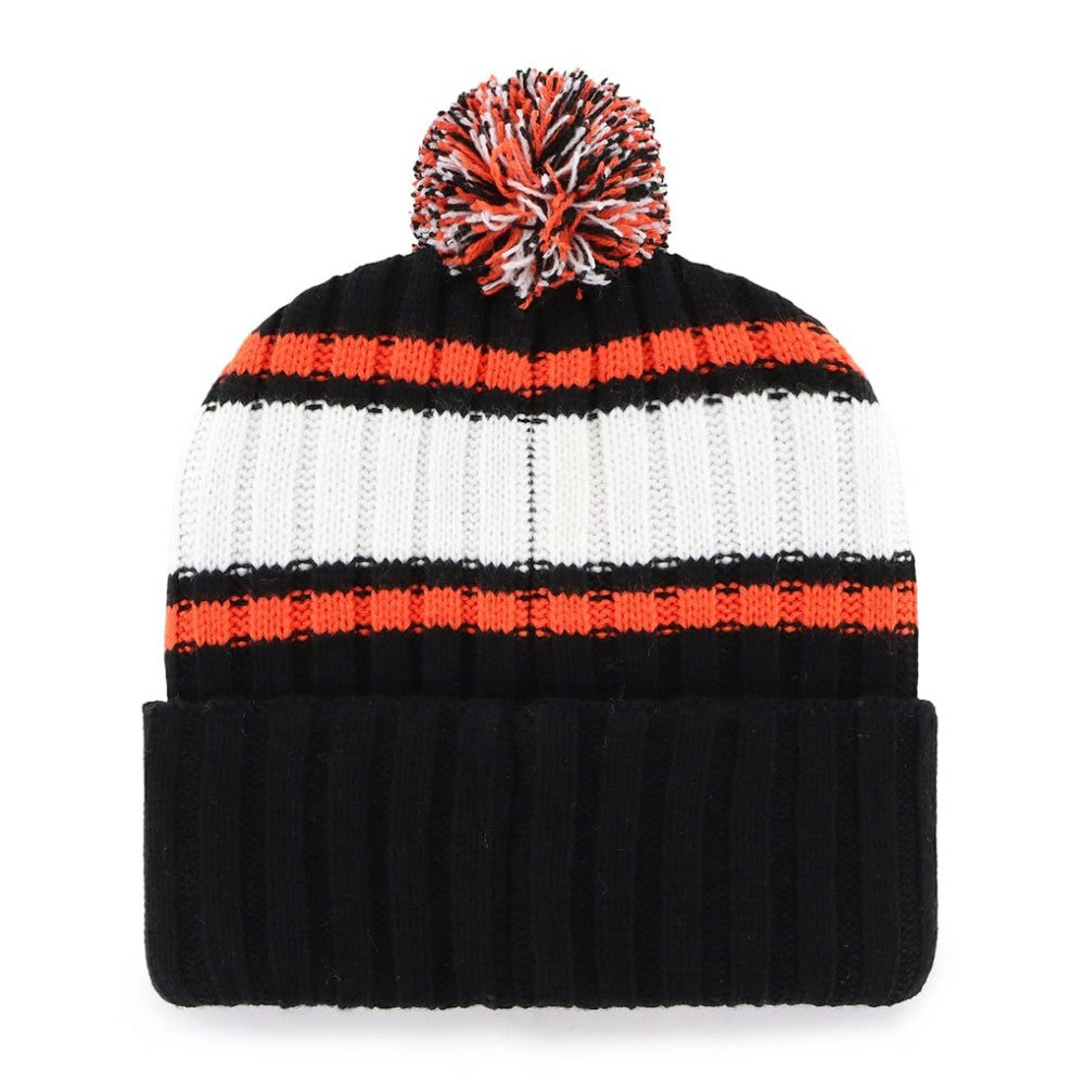 San Francisco Giants '47 Plateau Cuffed Knit Hat with Pom - Black - 47 brand Lifestyle