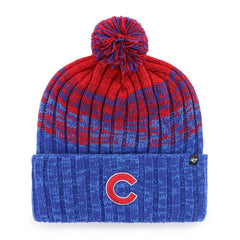 Chicago Cubs '47 Cascade Cuffed Knit Hat with Pom - Royal - 47 brand Discount