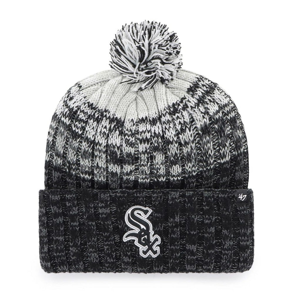 Chicago White Sox '47 Cascade Cuffed Knit Hat with Pom - Black - 47 brand on Sale