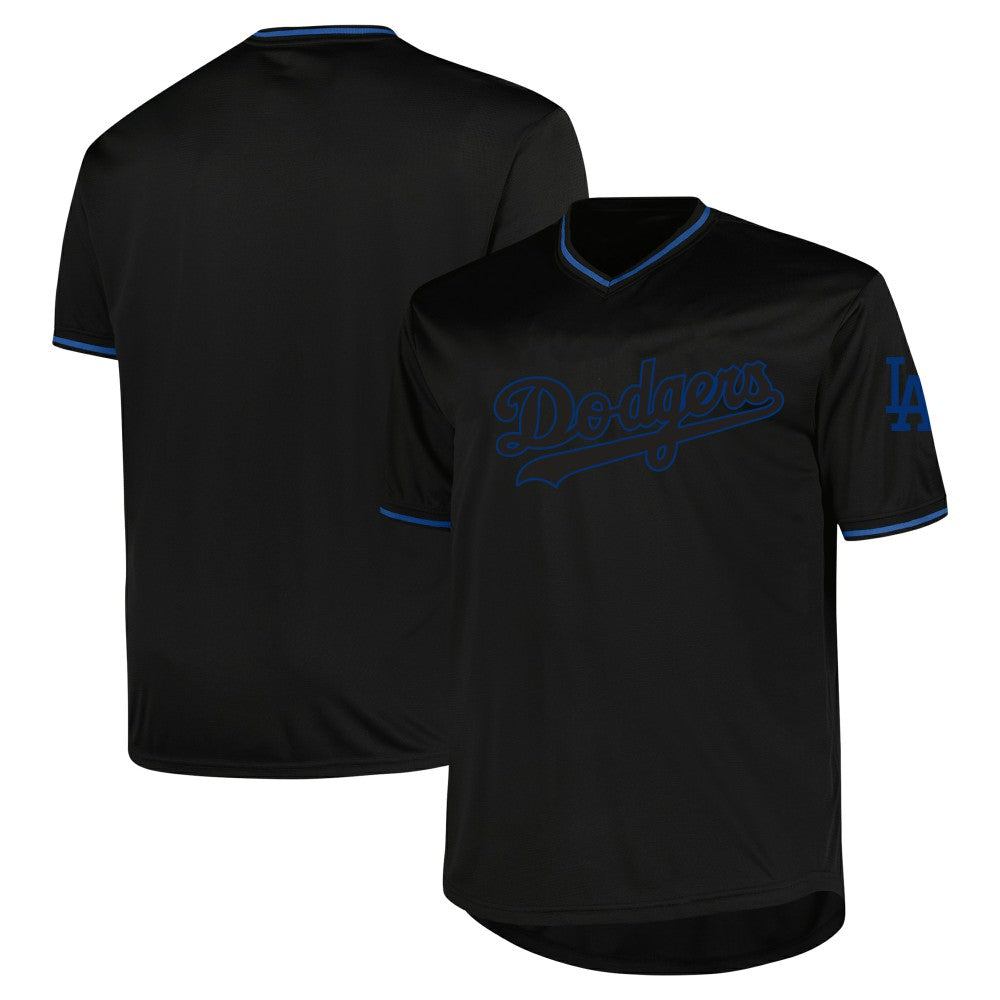 Los Angeles Dodgers Profile Big & Tall Pop Fashion Jersey - Black - MLB Lifestyle