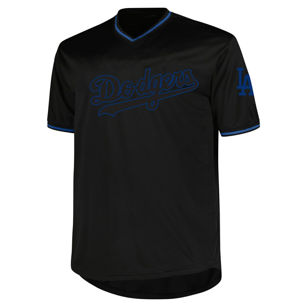 Los Angeles Dodgers Profile Big & Tall Pop Fashion Jersey - Black - MLB Lifestyle