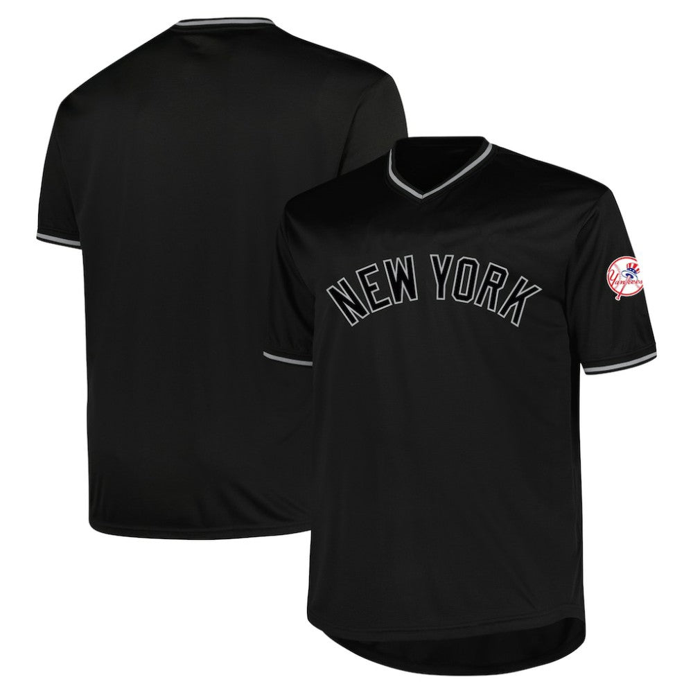 New York Yankees Profile Big & Tall Pop Fashion Jersey - Black - MLB Sale