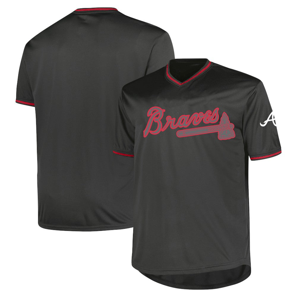 Atlanta Braves Profile Big & Tall Pop Fashion Jersey - Charcoal - MLB on Sale