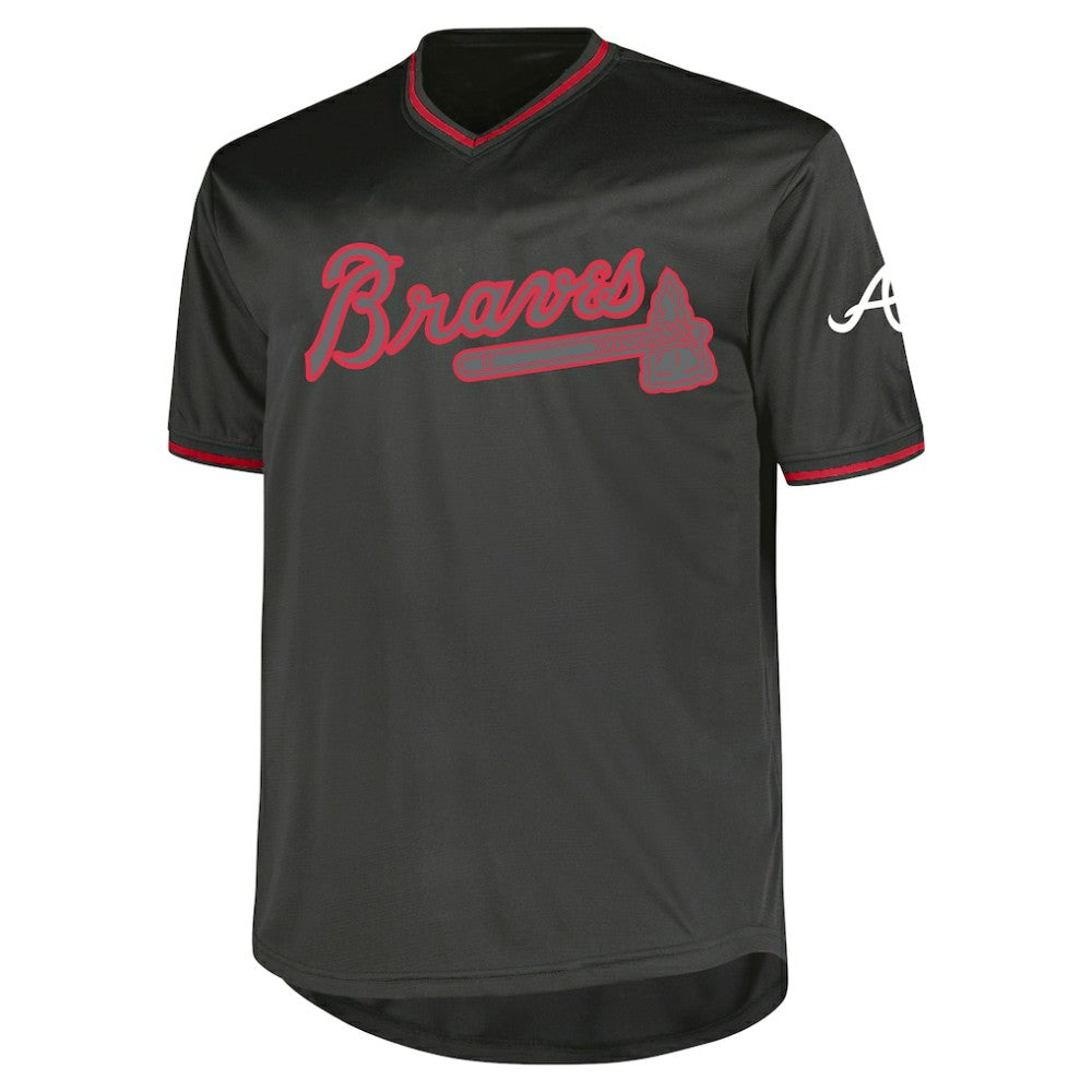 Atlanta Braves Profile Big & Tall Pop Fashion Jersey - Charcoal - MLB on Sale
